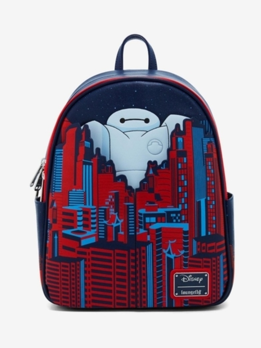 Loungefly Disney Big Hero 6 Baymax Cityscape Mini Backpack